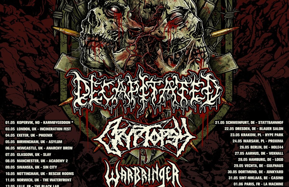 DECAPITATED To Kick Off “Infernal Bloodshed Over Europe 2025” Tour Next Month!