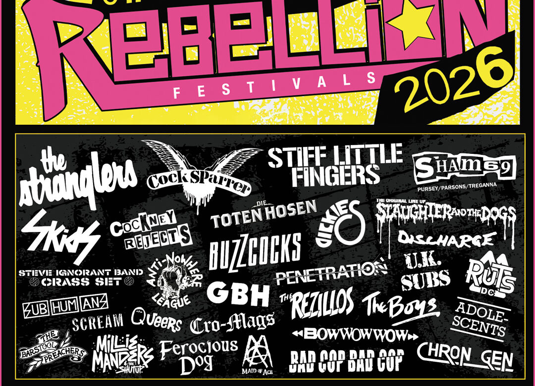 Rebellion Festival Celebrates 30th Anniversary 6th-9th August at the Blackpool Winter Gardens!